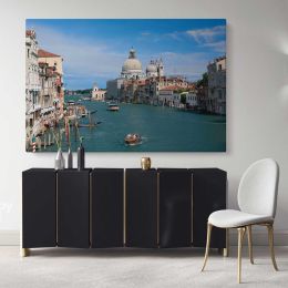 Venice Cityscape with Sky and Water Canvas Wall Art