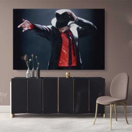 Pop Singer Michael Jackson Canvas Mj Dance Personalised Moves Print Poster Framed Canvas