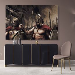 Spartan Warrior Battle Canvas Wall Art