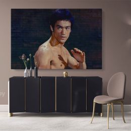 Bruce Lee Poster Martial Art Dragons Canvas Wall Art