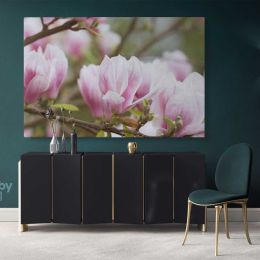 Pink Magnolia Flower wall art Floral Wall Art Magnolia Flower Canvas Wall Art