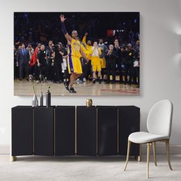 Kobe Bryant Basketball Player Last Game Mamba Mentality Canvas Wall Art
