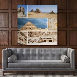 Mortuary Temple Hatshepsut Egypt Poster Print Canvas with Frame