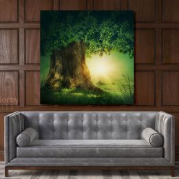 Forest Tree of Life Fantasy Wall Art Canvas with Frame