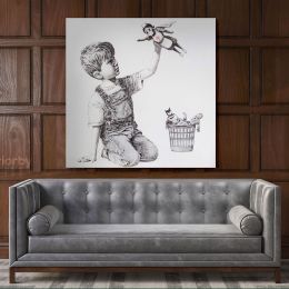 Banksy Donates New Artwork Celebrating Health Care Workers to British Hospital Banksy Canvas
