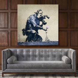 Banksy Style Street Graffiti Art Collection Canvas