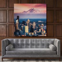 Beautiful Picture Seattle Skyline Canvas Wall Art