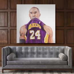 Kobe Bryant Player Photo Print on Canvas