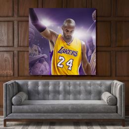 Basketball Player Last Game Kobe Bryant Photo Print on Canvas