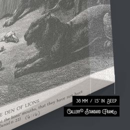 Daniel in the Lions' Den - Gustave Dore Divine Protection Scene 