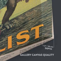 Destroy This Mad Brute - WWI Gorilla Propaganda Poster By Harry Ryle Hopps 