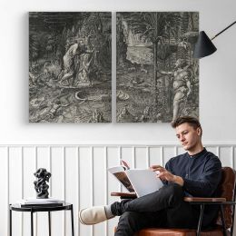 Dream of Raphael - OG by Giorgio Ghisi Canvas Wall Art Print