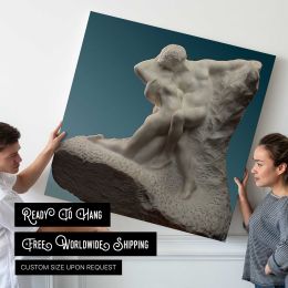 Eternal Spring by Auguste Rodin Square Canvas Wall Art