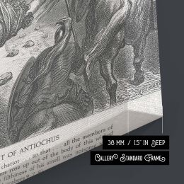 Fall of Antiochus - Gustave Dore Battlefield Chaos with Chariots and Horses 