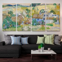 Farms near Auvers by Vincent van Gogh Panoramic Canvas Print