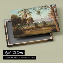 Florida Scene by Albert Bierstadt Canvas Wall Art Print