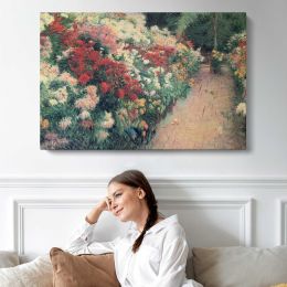 Flower Garden Path Canvas Wall Art Print