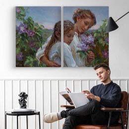 Grandmothers-garden by Daniel Gerhartz Canvas Wall Art Print