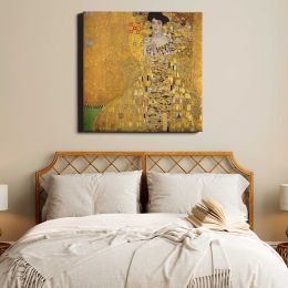 Gustav Klimt Adele Bloch-Bauer I (1907) Square Canvas Wall Art