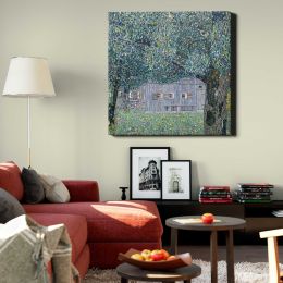 Gustav Klimt Farmhouse in Upper Austria (1911-1912) Square Canvas Wall Art