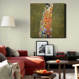 Gustav Klimt Hope II (1907-1908) Square Canvas Wall Art