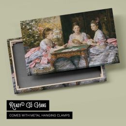 Hearts Are Trumps by Sir John Everett Millais Canvas Wall Art Print