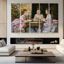 Hearts Are Trumps by Sir John Everett Millais Canvas Wall Art Print