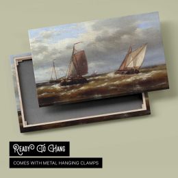 In Choppy Waters by Abraham Hulk Snr Canvas Wall Art Print