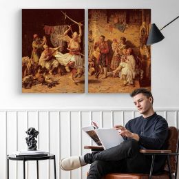 Joanovitch Paul the Sword Dance Canvas Wall Art Print