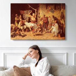 Joanovitch Paul the Sword Dance Canvas Wall Art Print