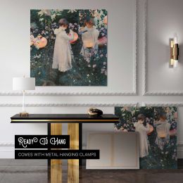 John Singer Sargent - Carnation, Lily, Lily, Rose, Tate Britain Square Canvas Wall Art