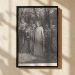 Judas Betrays with a Kiss - Gospel Betrayal Scene by Dore 