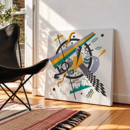Kleine Welten IV (Small Worlds IV) (1922) print in high resolution by Wassily Kandinsky Square Canvas Wall Art