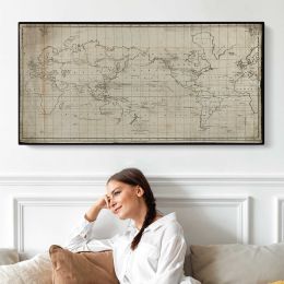 La Perouse Voyages World Map - Antique Engraving Wall Art