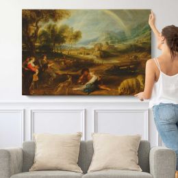 Landscape with a Rainbow by Pieter Paul Rubens Canvas Wall Art Print