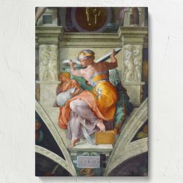 Libyan Sibyl - Sistine Chapel Ceiling Panel (1511) By Michelangelo Buonarroti 