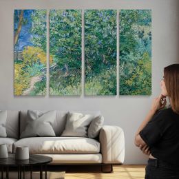 Lilac Bush by Vincent Van Gogh Canvas Wall Art Print