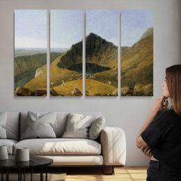 Llyn-y-cau, Cader Idris by Richard Wilson Canvas Wall Art Print