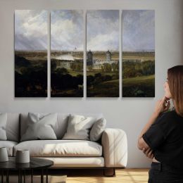 London from Greenwich Park Exhibited by Joseph Mallord William Turner Canvas Wall Art Print