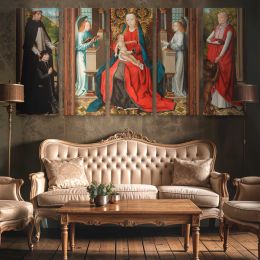 Madonna and Child Triptych by Master of the Saint Lucy Legend Wall Art