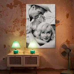 Marilyn Monroe and Cowboy - Vintage Love Portrait in Western Style 