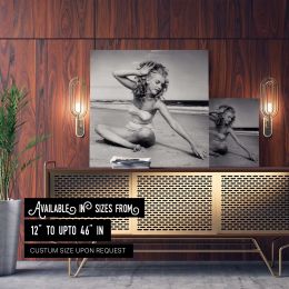 Marilyn Monroe - Andre de Dienes Photoshoot 2 Square Canvas Wall Art