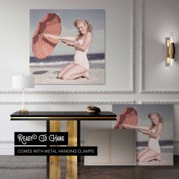 Marilyn Monroe - Andre de Dienes Photoshoot 2 Square Canvas Wall Art