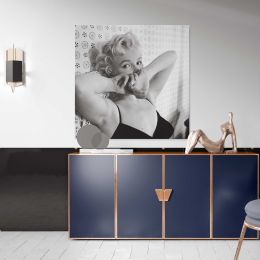 Marilyn Monroe - Cecil Beaton Photoshoot 1956 Square Canvas Wall Art