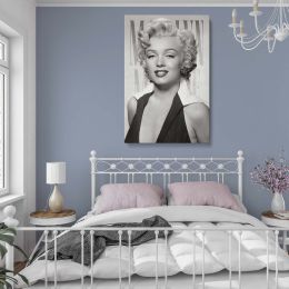 Marilyn Monroe Elegant Portrait - Retro Style Canvas Wall Art Print 