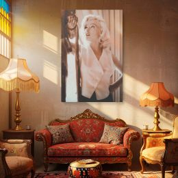 Marilyn Monroe in White Top - Iconic 1950s Glamour Portrait 