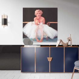 Marilyn Monroe - Milton Greene Photoshoots 1954 Square Canvas Wall Art
