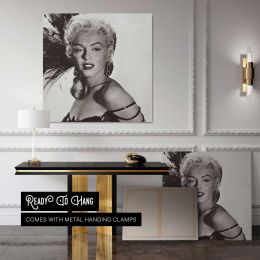 Marilyn Monroe - River of No Return Photoshoot 1954 Square Canvas Wall Art