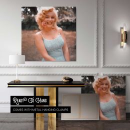 Marilyn Monroe - Sam Shaw Photoshoot 1957 Square Canvas Wall Art