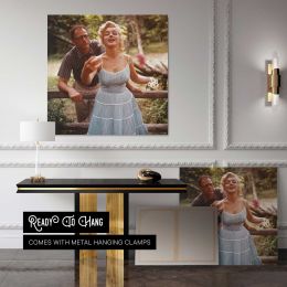 Marilyn Monroe - Sam Shaw Photoshoot 1957 Square Canvas Wall Art
